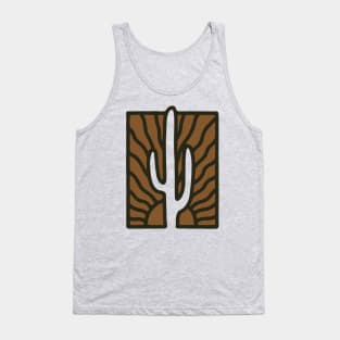 Cactus in the sun brown colour color transparent tree Tank Top